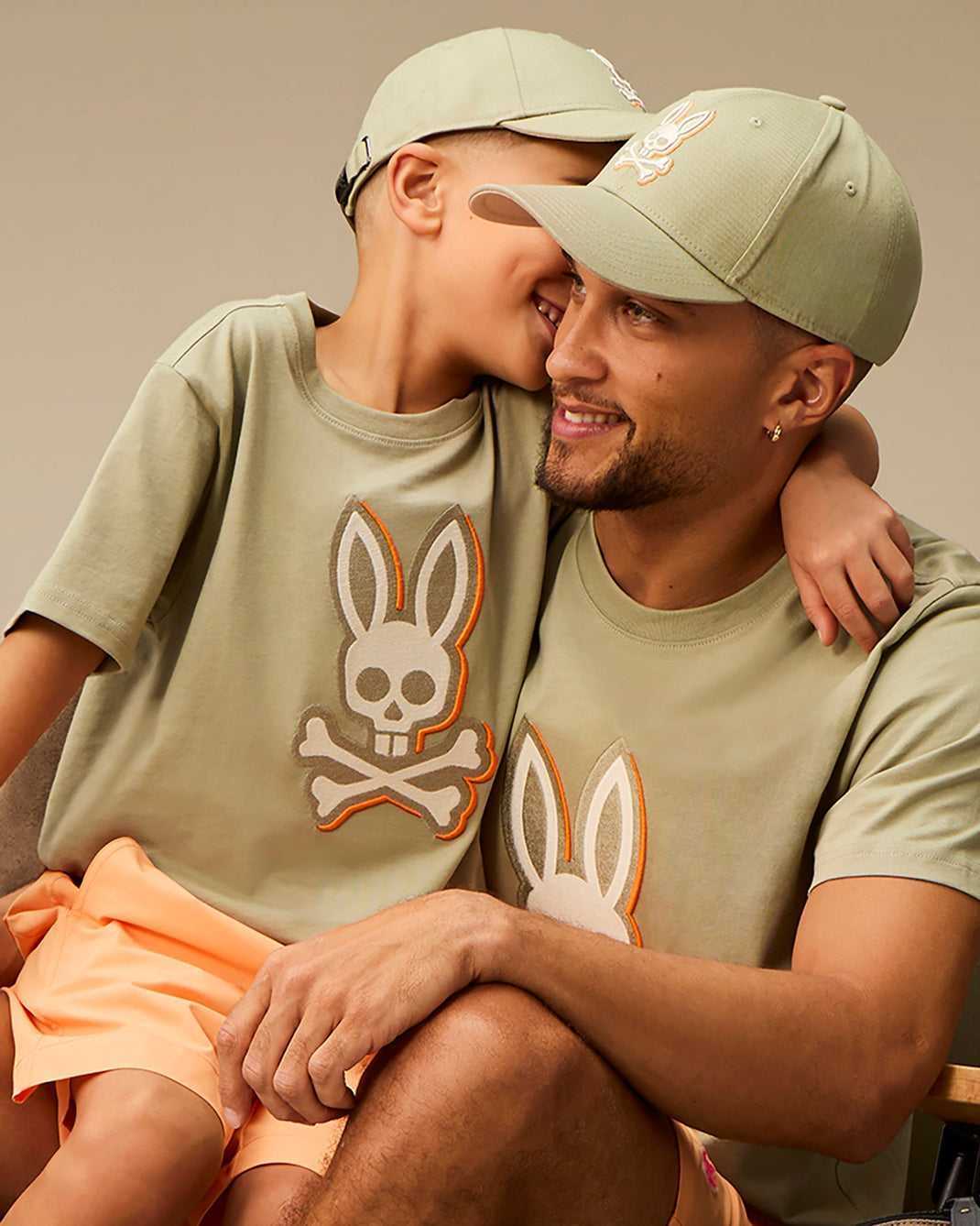 Tees Psycho Bunny Kayden Graphic Tee Seagrass Enfant | PTA-16068777